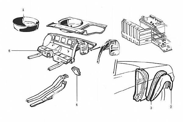 CARROSSERIE SPIDER 1990 à 1993 - TOLERIE AR