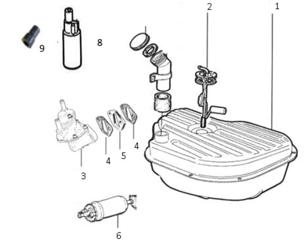 MOTEUR - Réservoir / Pompe à carburant