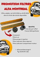 Promotion Pack 4 FIltres Alfa Montréal